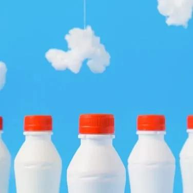 Three bottles of milk